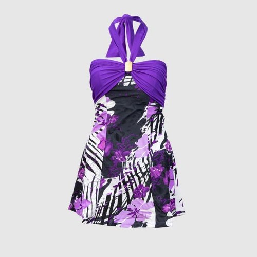 Badekleid lila damen - lila, l